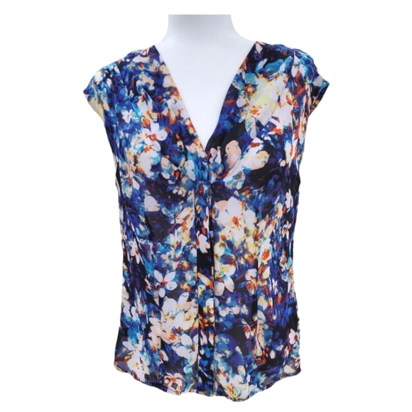 Worthington 3 piece set medium top and pants large soft blazer Iredesa Floral - Picture 5 of 16